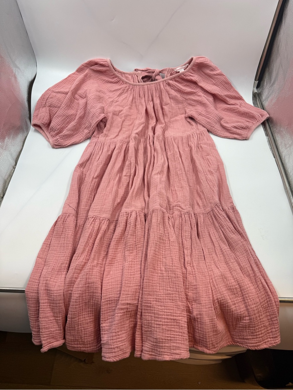 Joe fresh x Jillian Harris tier midi dress pour sleeves size sm